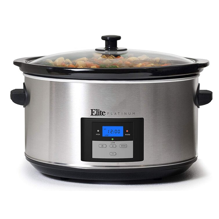 ELITE PLATINUM 8.5 Qt. Stainless Steel Digital Programmable Slow